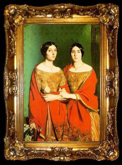 framed  Theodore Chasseriau The Two Sisters, ta009-2